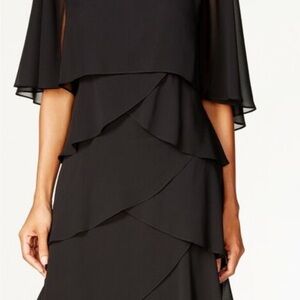 Elegant Black Layered Dress